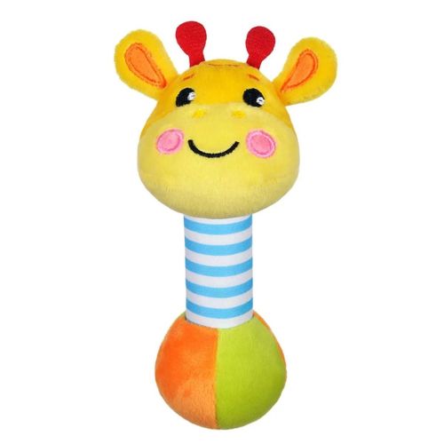 Мягкая погремушка пищалка Жирафик 939510