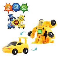 Трансформер Робот-машина Краш, металл.корпус, желт.