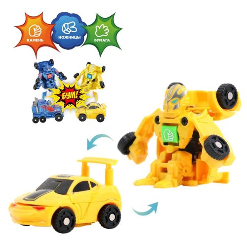 трансформер робот-машина краш, металл.корпус, желт. Трансформер Робот-машина Краш, металл.корпус, желт.