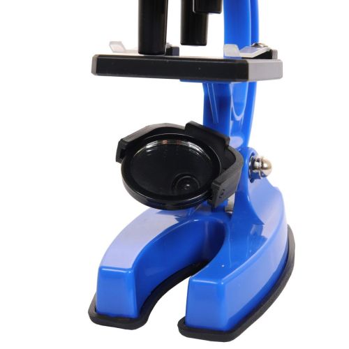 Микроскоп c аксессуарами увеличение 100х200х450х, 23 предмета, синий, металл, пластмасса фото 2