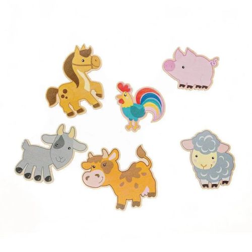 Игра развивающая деревянная Домашние животные (21х21см) фото 2
