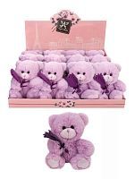 Мишка Лило сиреневый 13см в ассорт., дисплей