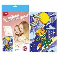 Набор для творчества LORI Картина по номерам ВОЛШЕБНЫЕ ИСТОРИИ Маленький лис, для малышей