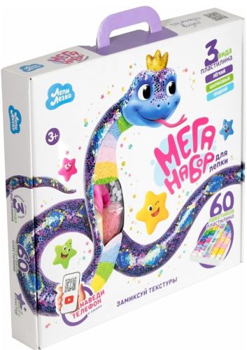 лепи легко набор пластилина мега лепка змея 60 шт фото 4 Лепи легко Набор пластилина Мега Лепка Змея 60 шт фото 4