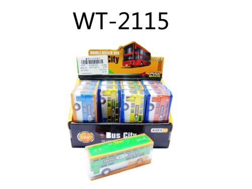 Машинка Junfa Автобус в коробочке металлический