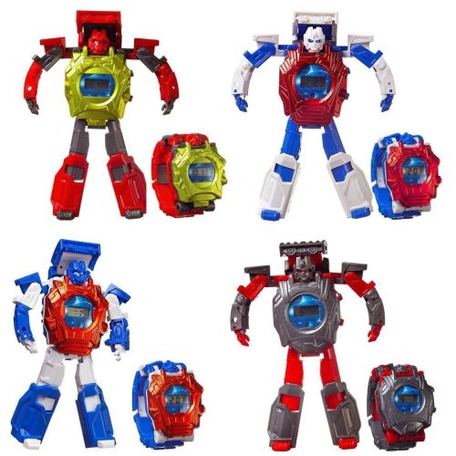 робот-трансформер, трансформация в часы Робот-трансформер, трансформация в часы