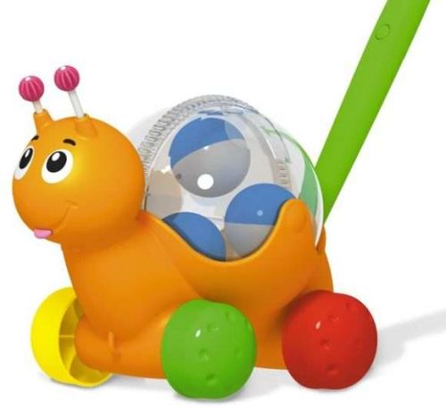 Каталка-игрушка Stellar Улиточка (01934) оранжевый