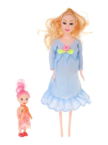 Набор с куклами 27 и 10 см Маленькая мама в ассортименте 3363-149 фото 2