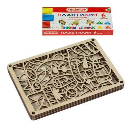 Трафареты пластилиновые фантазии новый год