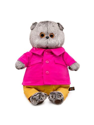 Мягкая игрушка BUDI BASA Кот Басик в яркой курточке 22см
