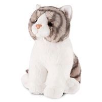 Мягкая Игрушка MAXITOYS Серый Полосатый Котик 25 см