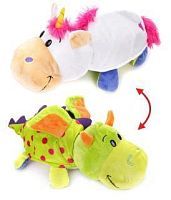 Мягкая игрушка Вывернушка 40 см 2в1 Единорог-Дракон