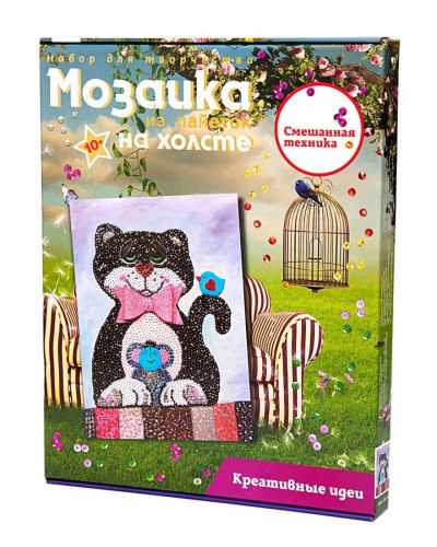 Волшебная Мастерская Мозаика из пайеток Кошки-мышки МХ-19