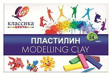 Пластилин Классика (Детство) 24 цвета, стек, 480гр
