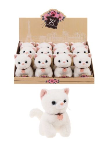 Котенок Милашка бел. 14см, дисплей