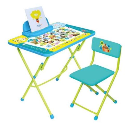 Набор мебели Пушистая азбука (стол+стул винил + пенал)