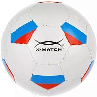 Мяч футбольный X-Match размер 5 покрышка 1 слой 1,6 мм PVC Российский флаг 56477