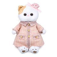 Кошечка Ли-Ли в розовом костюме в клетку 27 см