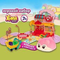 Игровой набор 1Toy Хомамаркет с флокированным питомцем Т24300
