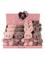 Валентинка с сердечком 14 см, в инд. кор., в ассорт., дисплей