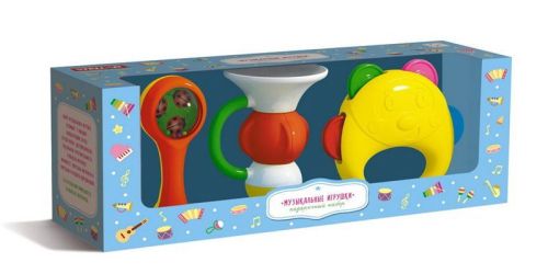 Набор "Музыкальные игрушки" №1 (Дудочка, маракас, бубен)