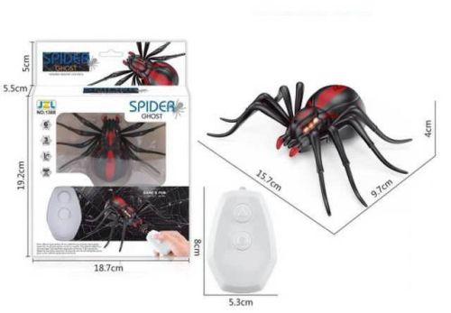 Интерактивные насекомые и пресмыкающиеся. Паук Призрак, ИК управление, световые эффекты фото 2