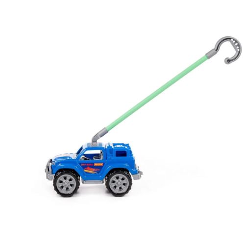 игрушка-каталка полесье автомобиль легионер с ручкой (синий) фото 5 Игрушка-каталка ПОЛЕСЬЕ автомобиль Легионер с ручкой (синий) фото 5