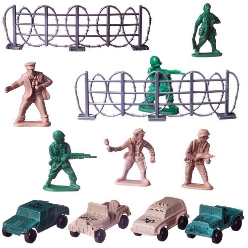 Игровой набор Abtoys Боевая сила 12 предметов (машинки, солдатики, аксессуары) фото 2