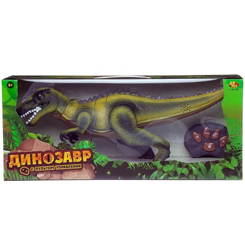 Интерактивная игрушка ABtoys Динозавр на радиоуправлении, движение, световые и звуковые эффекты 43х15 см фото 5