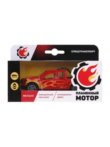 металлическая машинка пикап 12х5х5 см пламенный мотор 870812 фото 3 Металлическая машинка пикап 12х5х5 см Пламенный мотор 870812 фото 3