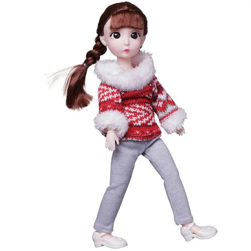 кукла junfa шатенка в теплой одежде 28 см фото 2 Кукла Junfa шатенка в теплой одежде 28 см фото 2