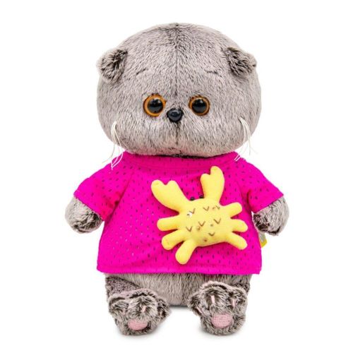 Басик BABY в лонгсливе с крабиком 20 см