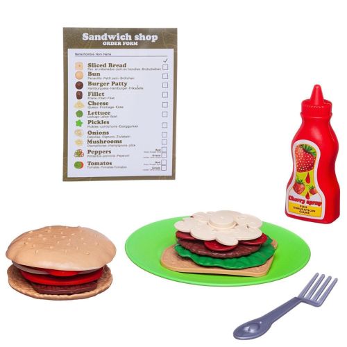Набор продуктов Junfa Фаст Фуд серия Гурман: Мои любимые сэндвич и бургер фото 3