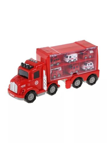Игровой набор Автовоз с машинками Storage Truck Пожарный TN-1228 фото 3