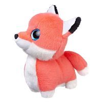 Лисичка рыжая, с блестящими глазами, 18см