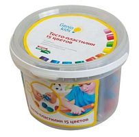 Масса для лепки Genio Kids 15 цветов (TA1066)