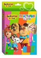 Пластилин CENTRUM "Барбоскины" 12 цветов стека пластиковая 240г