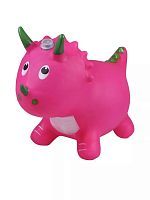 Животное-прыгун Динозаврик Moby Kids (свет, звук) розовый, 1 400 г., насос в комплекте