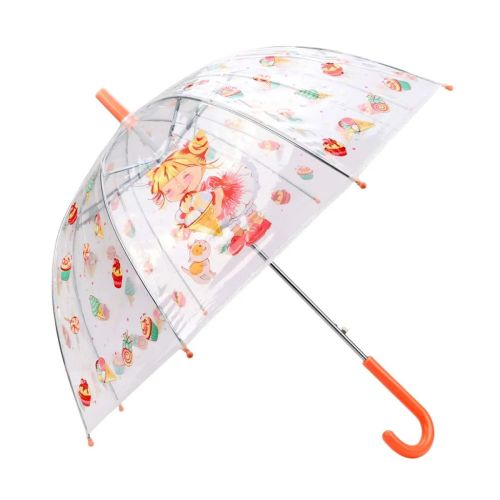 Зонт детский 90 см Mary Poppins Лакомка прозрачный полуавтомат 53732
