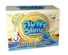 Инновации для детей Fluffy Slime фабрика. Банановый коктейль