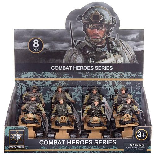 Фигурка солдатика на боевой машине, в дисплее 8шт фото 4