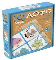Лото Пластиковое. Линии и контуры (5+) Комплект из трех игр