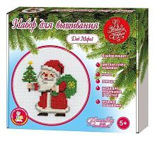 Набор для творчества Вышивка Дед Мороз с пяльцами