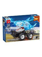 Конструктор, 443 дет., инерц. мех-м, коробка