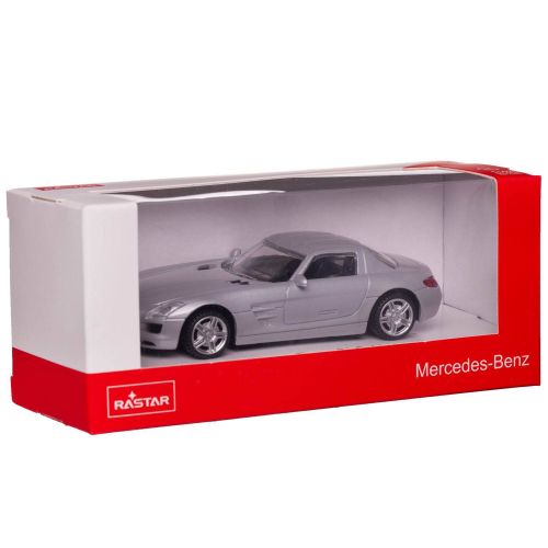 машина металлическая 1:43 mercedes sls, цвет серебрянный фото 5 Машина металлическая 1:43 Mercedes SLS, цвет серебрянный фото 5