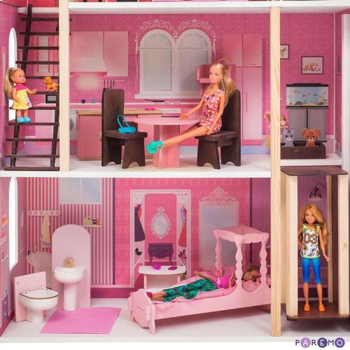 Кукольный домик Paremo Монте-Роза, для кукол до 30 см (19 предметов мебели и интерьера) фото 6