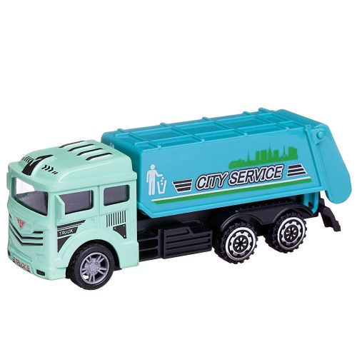 машинка junfa спецтехника мусоровоз инерционная металлическая фото 3 Машинка Junfa Спецтехника Мусоровоз инерционная металлическая фото 3