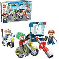 Конструктор Qman серия MineCity Полицейские истории:блокпост 98 деталей