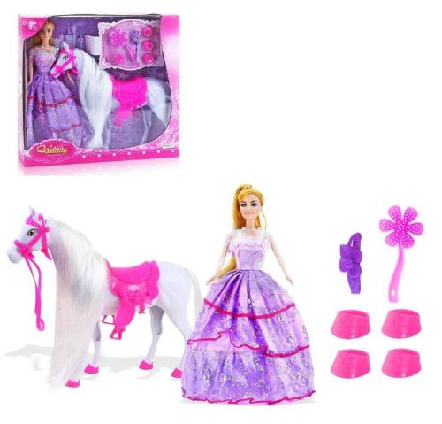 игровой набор junfa лошадка, кукла и игровые предметы (№1) Игровой набор Junfa Лошадка, кукла и игровые предметы (№1)