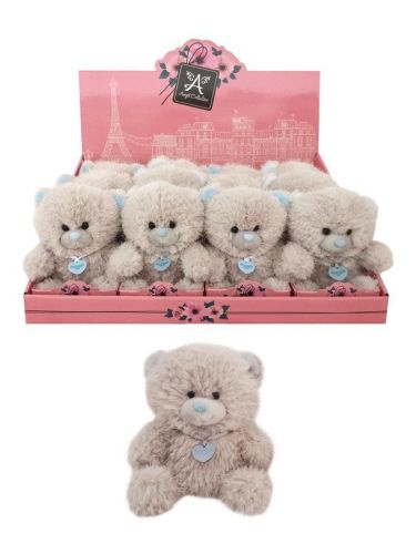 мишка-валентинка "неженка" голуб. 14см, дисплей Мишка-валентинка "Неженка" голуб. 14см, дисплей
